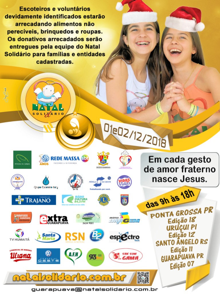 Cartaz Natal Solidário 2019 Guarapuava