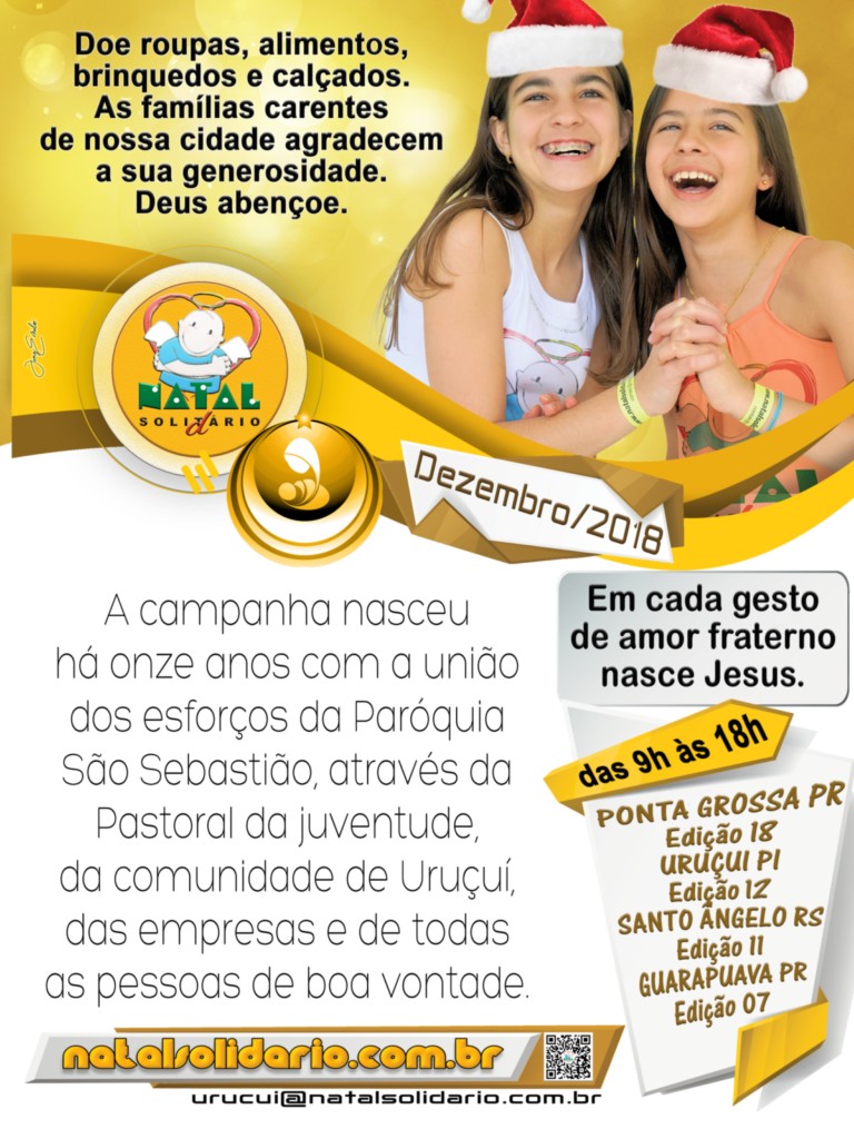 Cartaz Natal Solidário 2019 Uruçuí