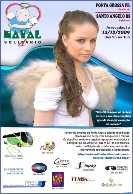 Cartaz Natal Solidário 2009
