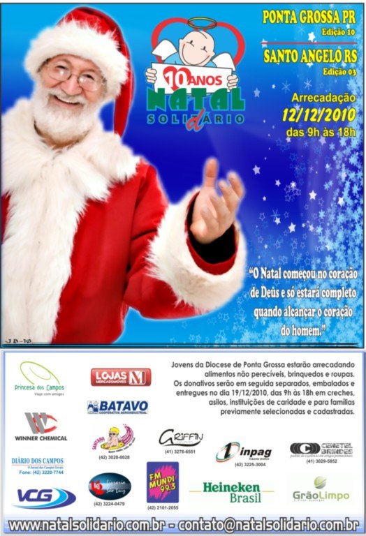 Cartaz Natal Solidário 2010