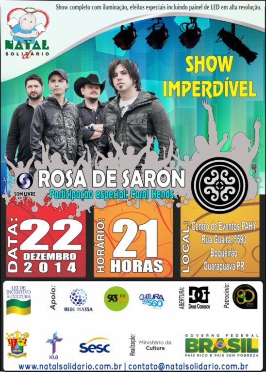 Cartaz Rosa de Saron